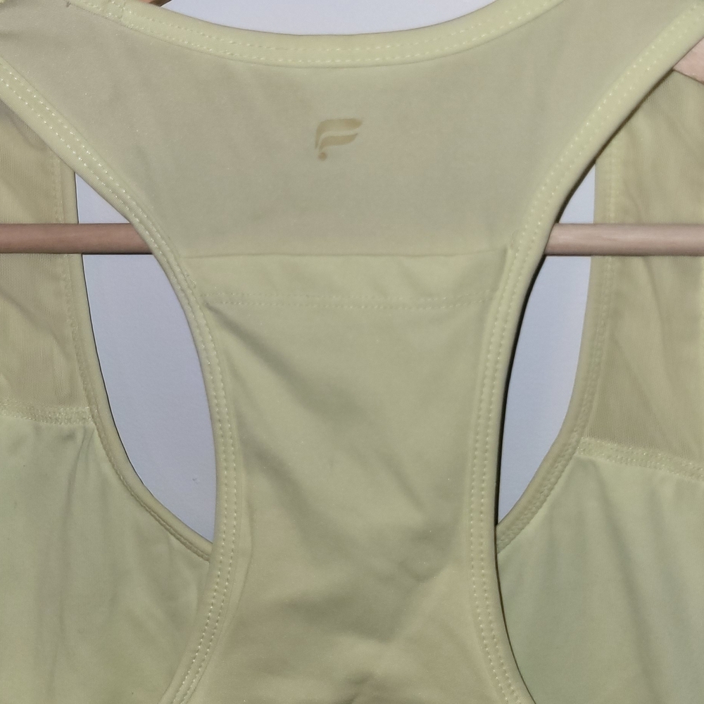 Fabletics Yellow Racerback Sports Bra - Picture 6 of 7